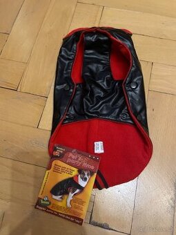 Červeno-černý kabátek na mini pejska NOVÝ - 1