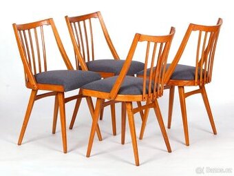 Dubové židle TON nově po přečalounění.