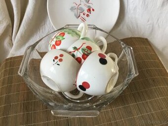 keramicky hrnek art deco, misa, sklenice