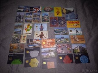 Sběratelské tel. karty - vydáno 20.000-40.000 ks.