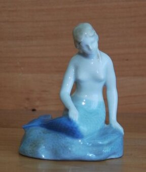 Porcelánová soška - Mořská panna