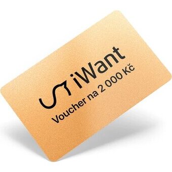 iWant elektronický dárkový voucher na 2 000 Kč