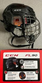 Hokejová helma Ccm FL90 a  rukavice Ccm FT1