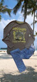 Y.F.K. chlapecké dinosauří triko s aplikací