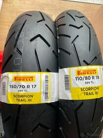 sada pneu 110/80r19 a 150/70r17 Pirelli Scorpion Trail 3