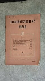 Časopis Elektrotechnický obzor 5/1960