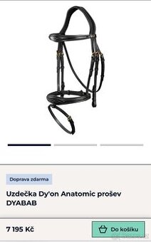 Dyon uzdečka a porsnik s vidlicí