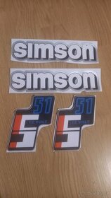 Simson samolepky nádrž a kastliky