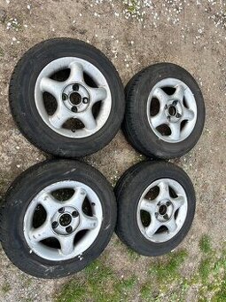Sada litá kola 4x100 r13 s letním pneu 165/70 r13