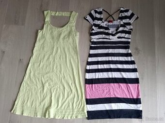 2x dámské bavlněné šaty - S/M vel.