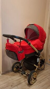 Kočárek BabyLux červený