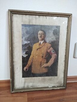 Prodám originální obraz Adolfa Hitlera nalezený na půdě - 1