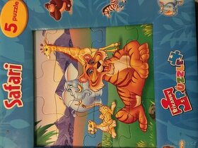 2x Knížky s puzzle pro nejmenší