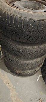 Plechové disky R15 Peugeot , Citroen+ zimní pneu