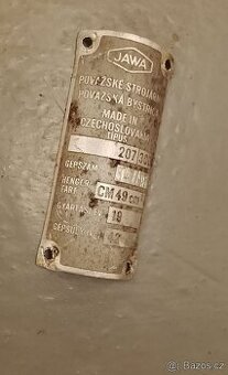 Babetta 207 - štítek v maďarštině