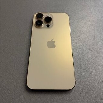 iPhone 14 Pro Max 128GB zlatý, pěkný stav, 12 měsíců záruka