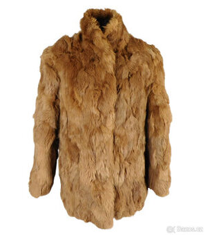 Pravý dámský koňakový kožich vel. M