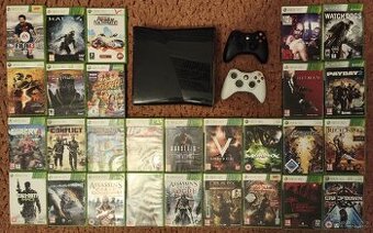 VÁNOCE XBOX S BOHATYM PŘÍSLUŠENSTVÍM A HRAMI