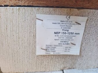 Ytong překlad NEP 150-1250mm
