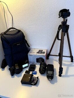 Canon 800D + Tokina 11-16 f2.8 + příslušenství
