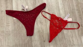 Victoria Secret kalhotky M s kaminky a trpyt pasky