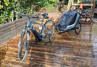 Elektrokolo Specialized Turbo Vado + dvouvozík Hamax