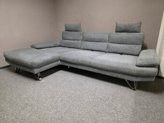Rohová sedací souprava SCARLET šedá