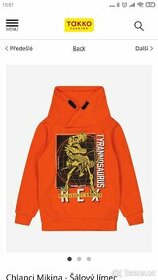 Mikina T-Rex, vel. 104, NOVÁ