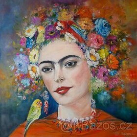 Frída Kahlo - Olej na plátně 100x100 cm. - 1