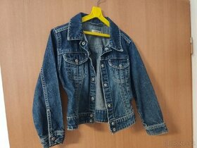 Jeans bunda dívčí na 7-8let (128/134)