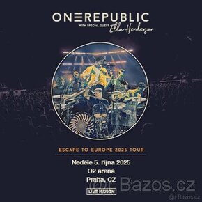 OneRepublic Praha - 5.10.2025 - 2x státie - Ticketmaster