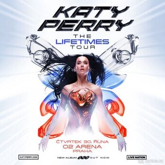 2x lístky na stání - Katy Perry Lifetimes Tour Praha