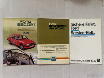 3 knihy Ford Escort 1980-1990