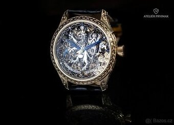 Exkluzivní skeletové hodinky OMEGA "ČESKÝ LEV" LIMITOVANÁ