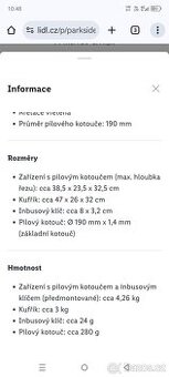 Aku ruční okružní pila na kov PPMSA 20-Li A1 – bez akumuláto