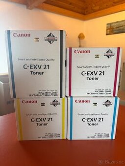Tonery Canon C-EXV21 –  sada 4 barev. Nové, nerozbalené