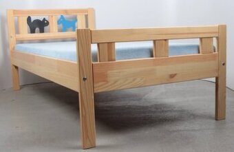 dětská postel IKEA KRITTER dřevěná, antialergická matrace