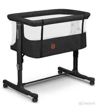 Postýlka na kolečkách Lionelo Aura Grey Graphite