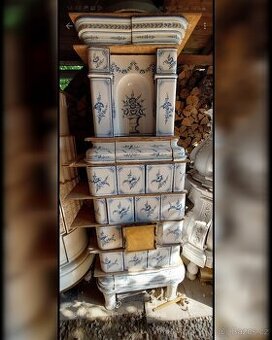 Kachlová kamna starozitná