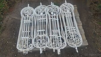 Staré železné dílce zábradlí, 19 ks