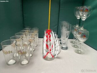 Sada značkových pivních sklenic – Staropramen, Kelt, Leffe