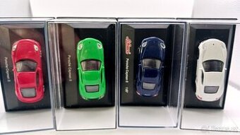 Set 4x Porsche Cayman S – měřítko 1:87 Schuco