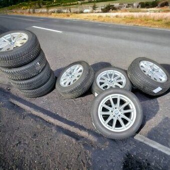 R17" alu kola 5x112 7,5jx17 et27 pneu 80%