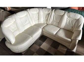 Luxusní rohová kožená sedací souprava, 2752