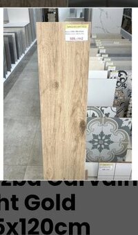 Dlažba 19,5 x 120 cm imitace dřeva, 6,5 m2