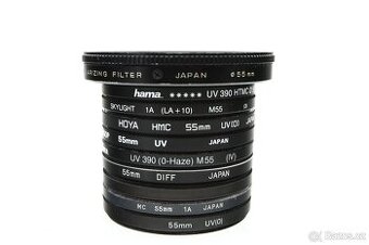 Filtry set. 10ks 55mm