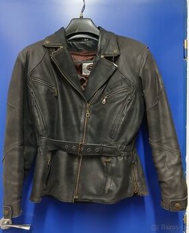 Dámská kožená motorkářská bunda/ křívák HELD, velikost 44