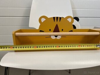 Dětská nástěnná police – tygr / panda 🐯🐼