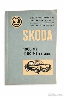 Krásný katalog náhradních dílů Škoda 1000 MB (1968-69)
