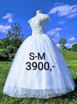 NOVÉ KRAJKOVÉ svatební šaty DANCE